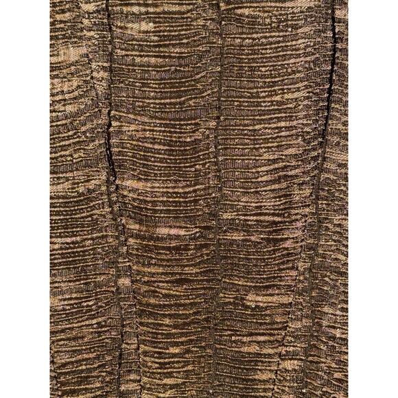 Carmen Marc Valvo Women's 4 Metallic Textured Blazer Executive Chic Quiet Luxury - Picture 7 of 14